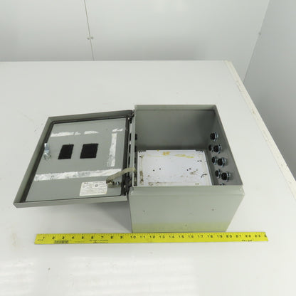 Saginaw Control SCE-12108BELJ 12" x 10" x 8" Electrical Enclosure W/Backplate