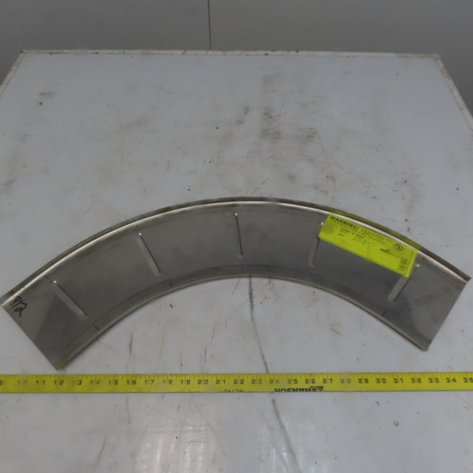 B-Line 812SS620-06-90HB12 Vented SS Horizontal 90° 6"W Cable Tray Cover