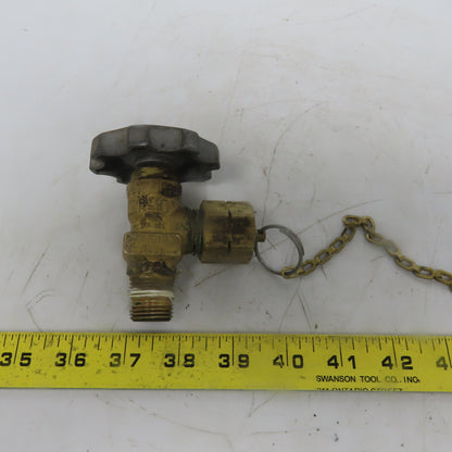 Rego 7151V Line Station Shut off Valve W/Cap & Chain Fuel