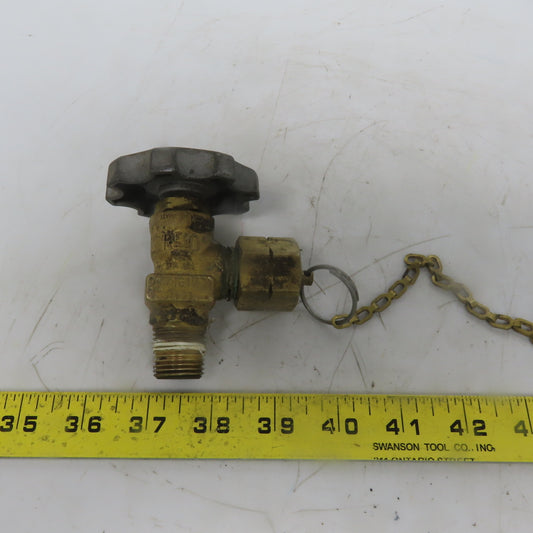 Rego 7151V Line Station Shut off Valve W/Cap & Chain Fuel