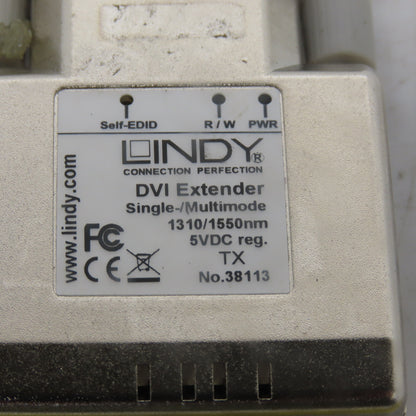 Lindy 38301 DVI DVI-D 500Mm Fiber Optic Cable Extender 1 Pair