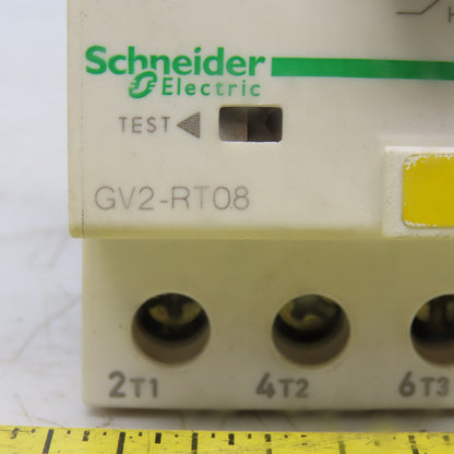 Schneider Electric GV2-RT08 Manual Motor Starter 3 Pole 600V 2Hp 2.5-4A Overload