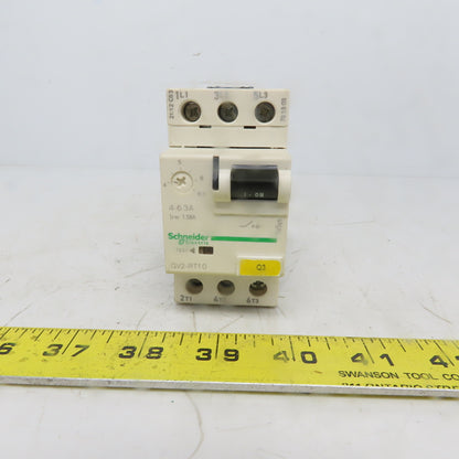 Schneider Electric CV2-RT10 Manual Motor Starter 3 Pole 600V 5Hp 4A-6.3 Overload