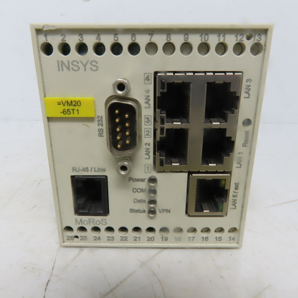 INSYS MoRoS 2.2 PRO Modem Router I/O Switch Analogue RJ-45/Line