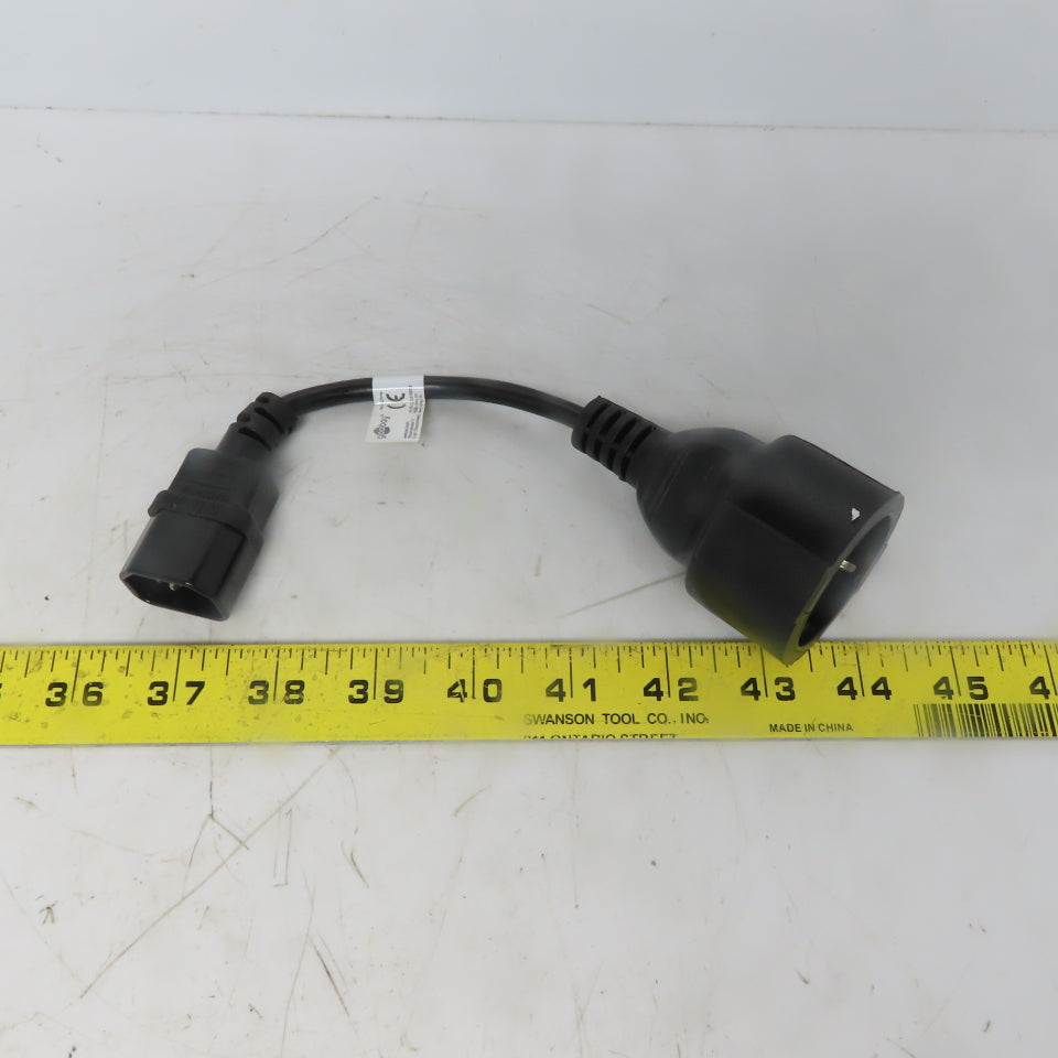 Goobay 93986 Cable Adapter AC plug-Schuko coupling)