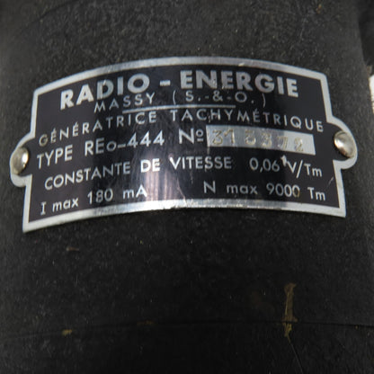 Radio Energie Reo-444 9000Tr/Min Tachometer Tachogenerator 7mm Shaft