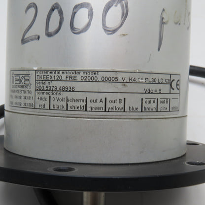 Tekel TKEEX120.FRE.02000.0005.V.K4.11.PL30.LD.X38 Incremental Encoder 5VDC