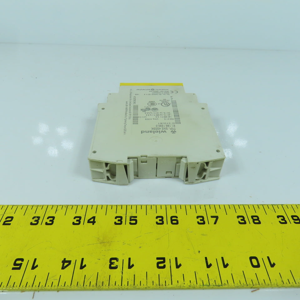 Wieland SNE 4003K R1.188.1330.0 Safety Relay Module Rail Mount