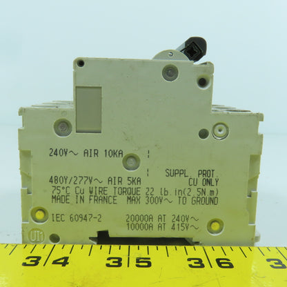Merlin Gerin 24464 C6A 3-Pole Circuit Breaker Multi 9 6A 480/277V