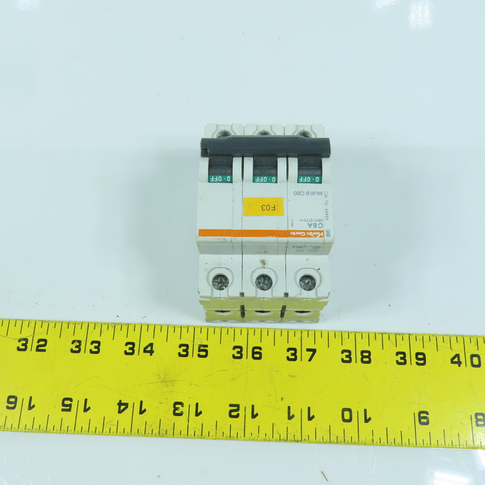 Merlin Gerin 24464 C6A 3-Pole Circuit Breaker Multi 9 6A 480/277V