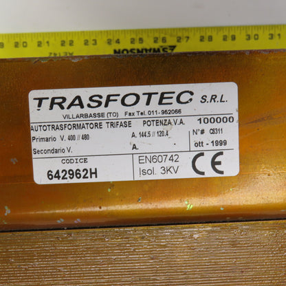 Trasfotec SRL 624962H 100,000 VA Transformer Pri 400/480V 280V ? 3PH