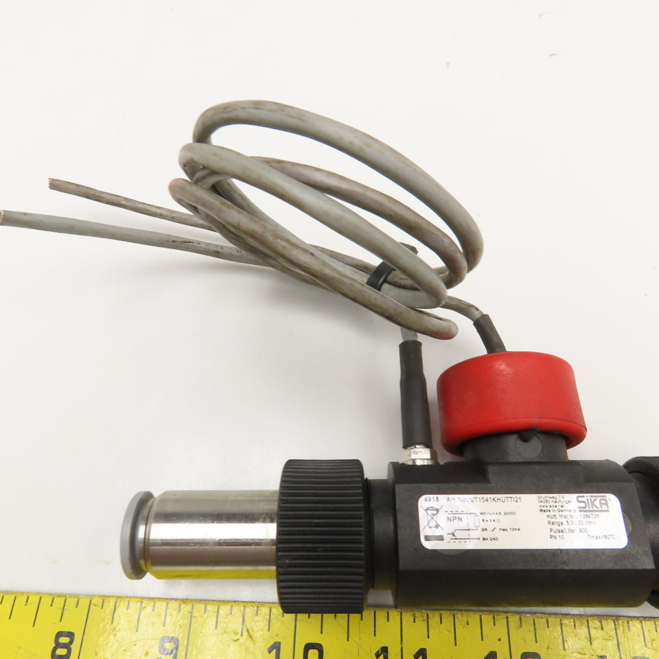 Sika VT1541KHUTTI21 5.2-20L/Min Flow Meter 800 Pulse/Liter 12mm Push To Connect
