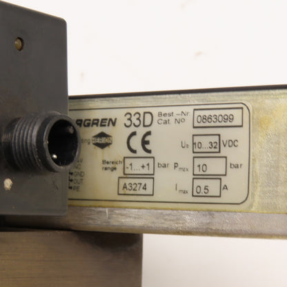 Norgren 9521663381102400 Solenoid Valve Controller 33D Pressure Switch 24V