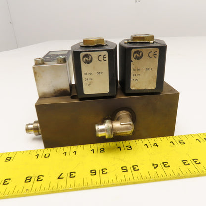 Norgren 9521663381102400 Solenoid Valve Controller 33D Pressure Switch 24V