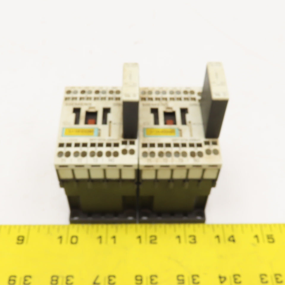 Siemens 3RT1016-2BB41 600V 20A 3Ph 7.5Hp Contactor Motor Starter Lot Of 2