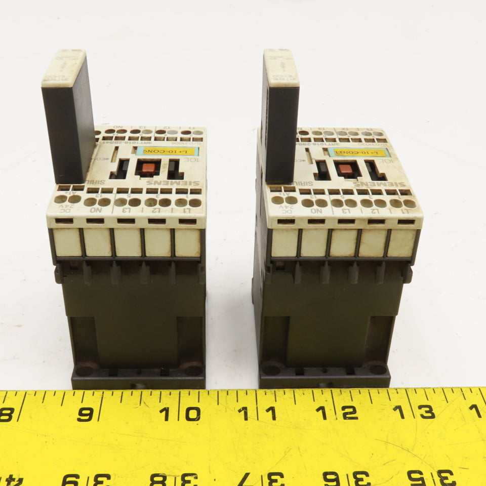 Siemens 3RT1016-2BB41 600V 20A 3Ph 7.5Hp Contactor Motor Starter Lot Of 2