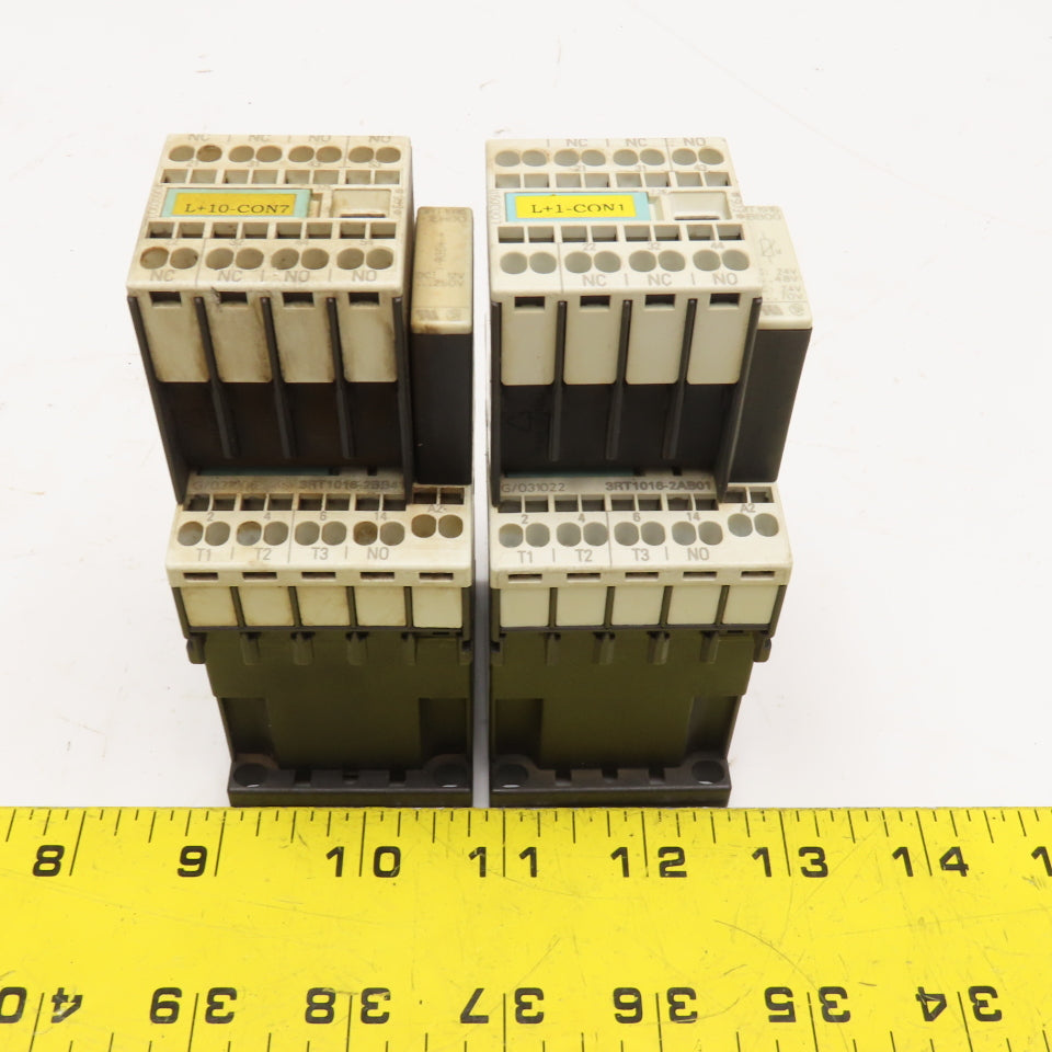 Siemens 3ZX1012-0RH11-1AA1 600V 20A 7.5Hp Motor Starter Contactor Lot Of 2