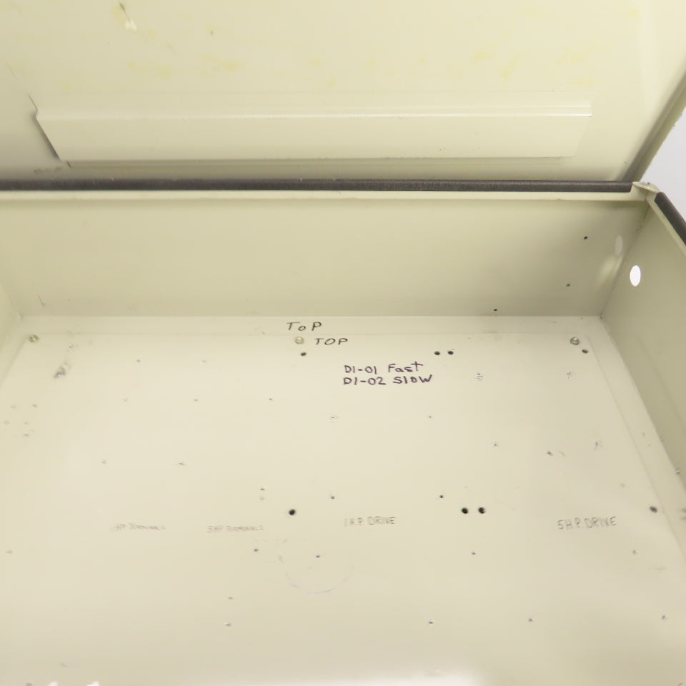 36" x 24-3/4" x 9" Aluminum Electrical Enclosure W/Backplate & Screw-On Top
