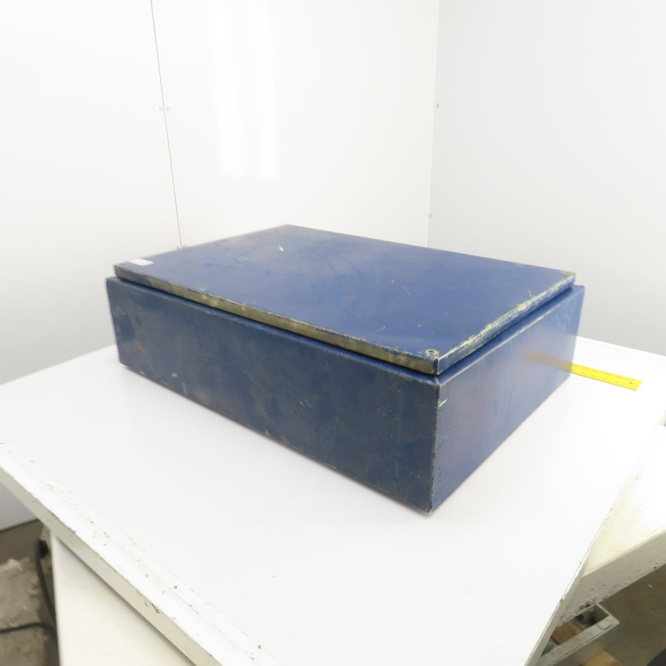 36" x 24-3/4" x 9" Aluminum Electrical Enclosure W/Backplate & Screw-On Top
