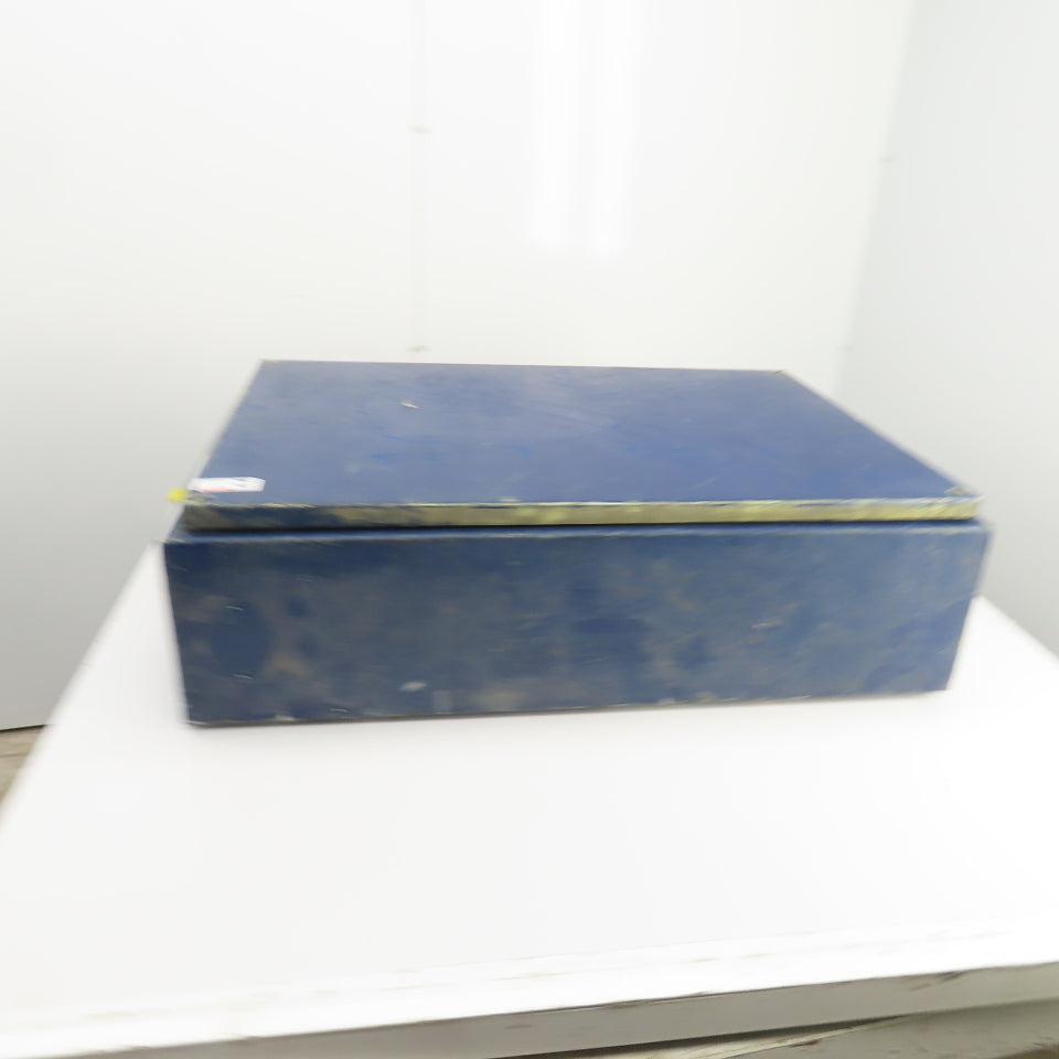 36" x 24-3/4" x 9" Aluminum Electrical Enclosure W/Backplate & Screw-On Top