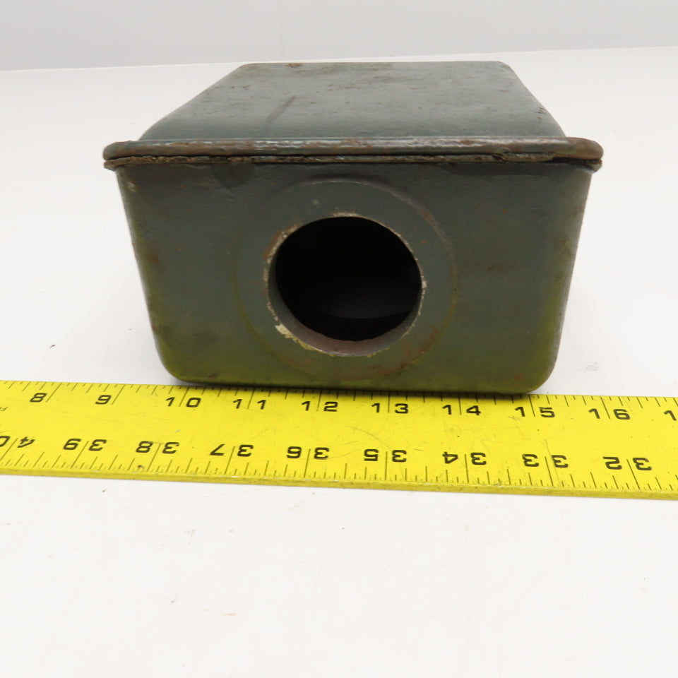 6" x 7-1/2" 2 Piece Cast Iron Motor Terminal Box 2-3/8" Thru 2" Terminal Port