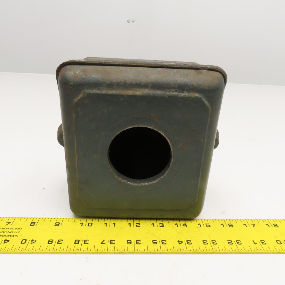 6" x 7-1/2" 2 Piece Cast Iron Motor Terminal Box 2-3/8" Thru 2" Terminal Port