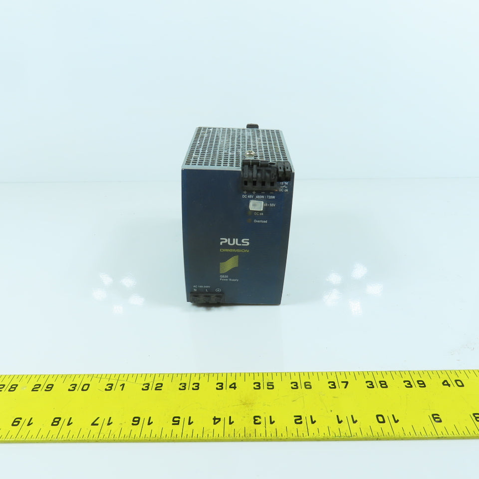 Puls QS20.481 Rail Mount 48-55V 10A DC Power Supply 100-240V Input Single Phase