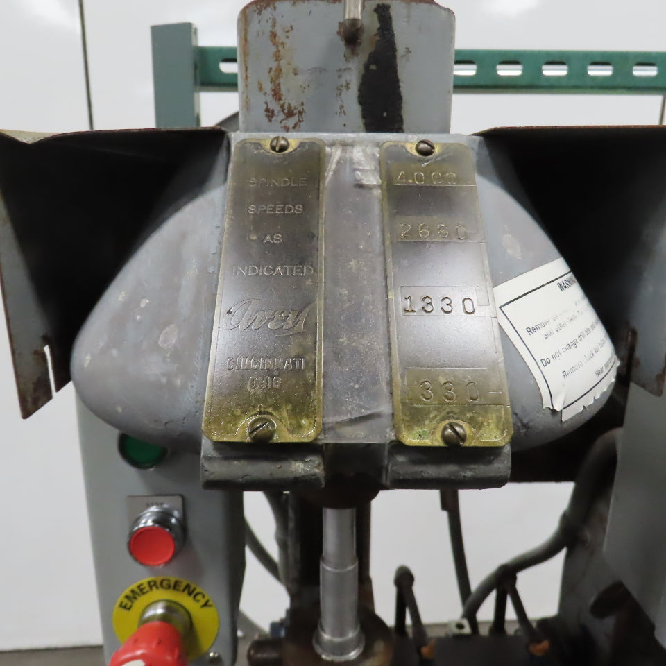 Avey Model 1 4 Spindle Gang Drill Press 2-1/2" Stroke 55 x 12" Table MT1 3PH