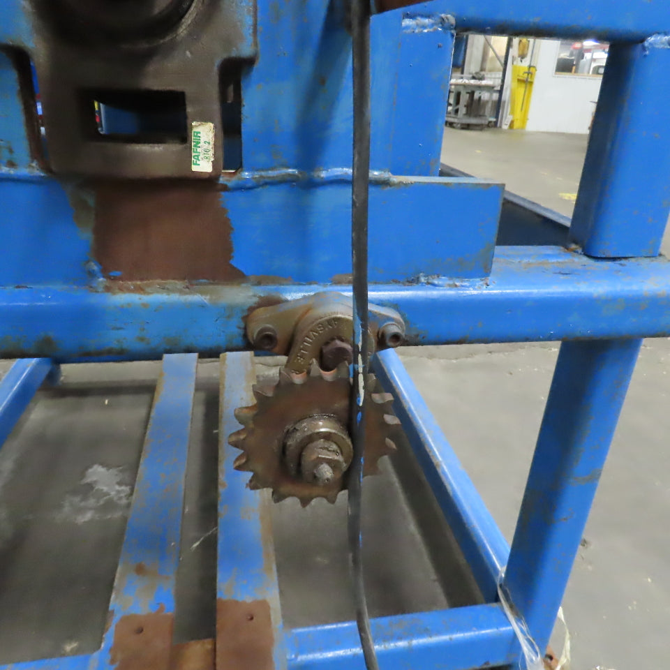 40" Wide Rubber Feed Pinch Lamination Roller Manual Adjust Frame Assembly