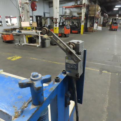 40" Wide Rubber Feed Pinch Lamination Roller Manual Adjust Frame Assembly