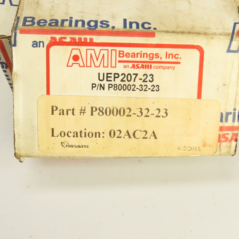 AMI P80002-32-23 DE207 Pillow Block Bearing 36mm Bore W/UE207-23