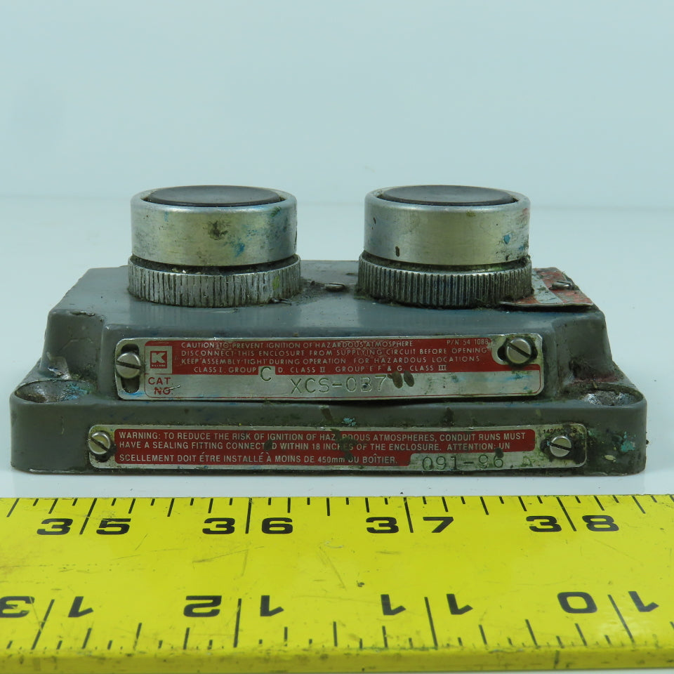 Killark XCS-0B7 2-Button Momentary Contact Hazardous Location Switches 600V