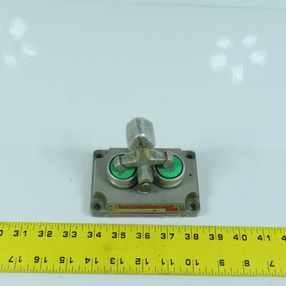 Killark XCS-0B5 2-Button Momentary Contact Switch Hazardous Location W/Handle