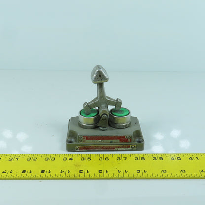 Killark XCS-0B5 2-Button Momentary Contact Switch Hazardous Location W/Handle
