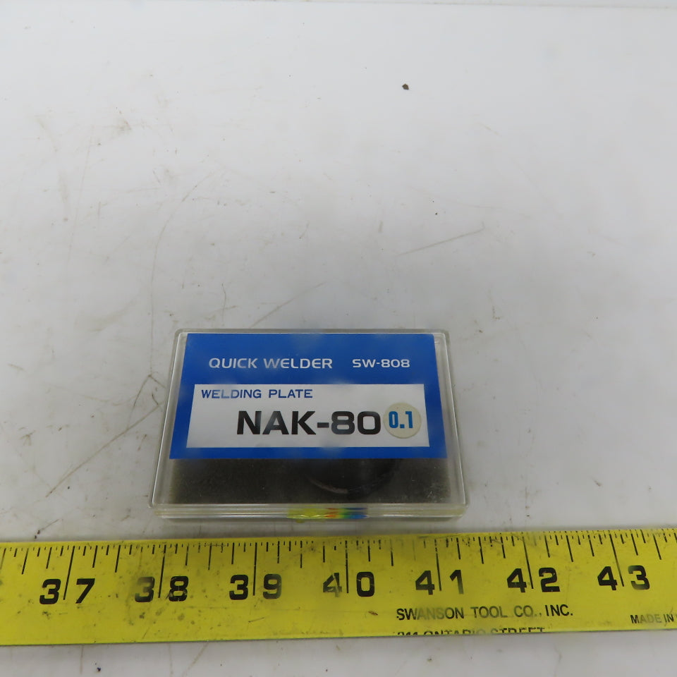 Engis Quick Welder SW-808 Micro welding Plate Nak-80 0.1