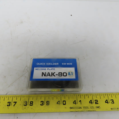 Engis Quick Welder SW-808 Micro welding Plate Nak-80 0.1