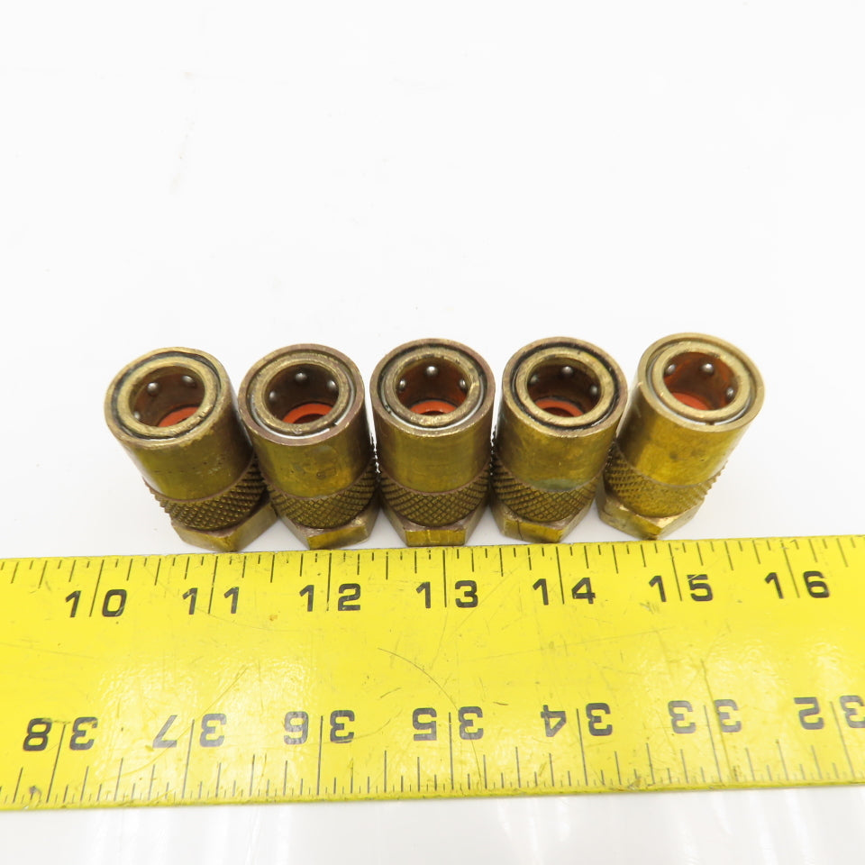 PPE300 Brass Quick Disconnect Female 3/8" NPT Lot Of 5