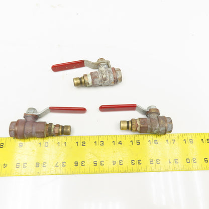 Legend T-900 3/8" Brass Ball Valve 600WOG Lot Of 3