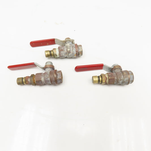 Legend T-900 3/8" Brass Ball Valve 600WOG Lot Of 3