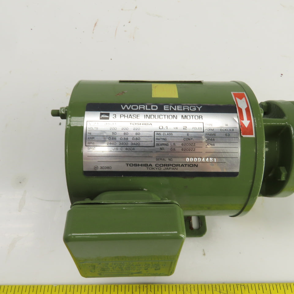 Nikuni 15KLDOI 0.1kW Turbine Pump 200/220V 3PH 3420RPM 1/2" NPT