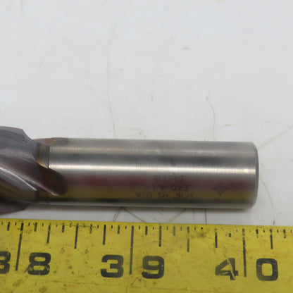 Cleveland C33279 Square End Mill 13/16 Dia 1-7/8" LOC 4 Flutes HSS Center Cut"