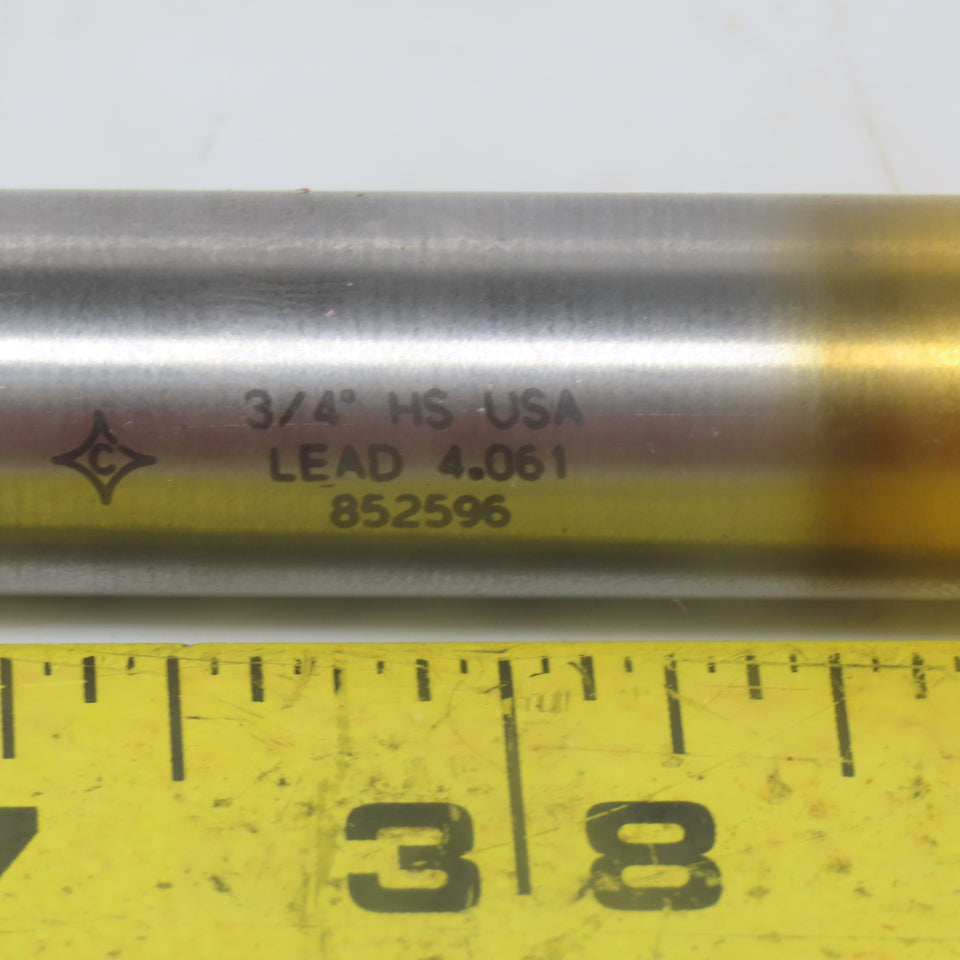Cleveland C39463 Square End Mill: 3/4 Dia 1-5/8" LOC 4 Flutes High Speed Steel"