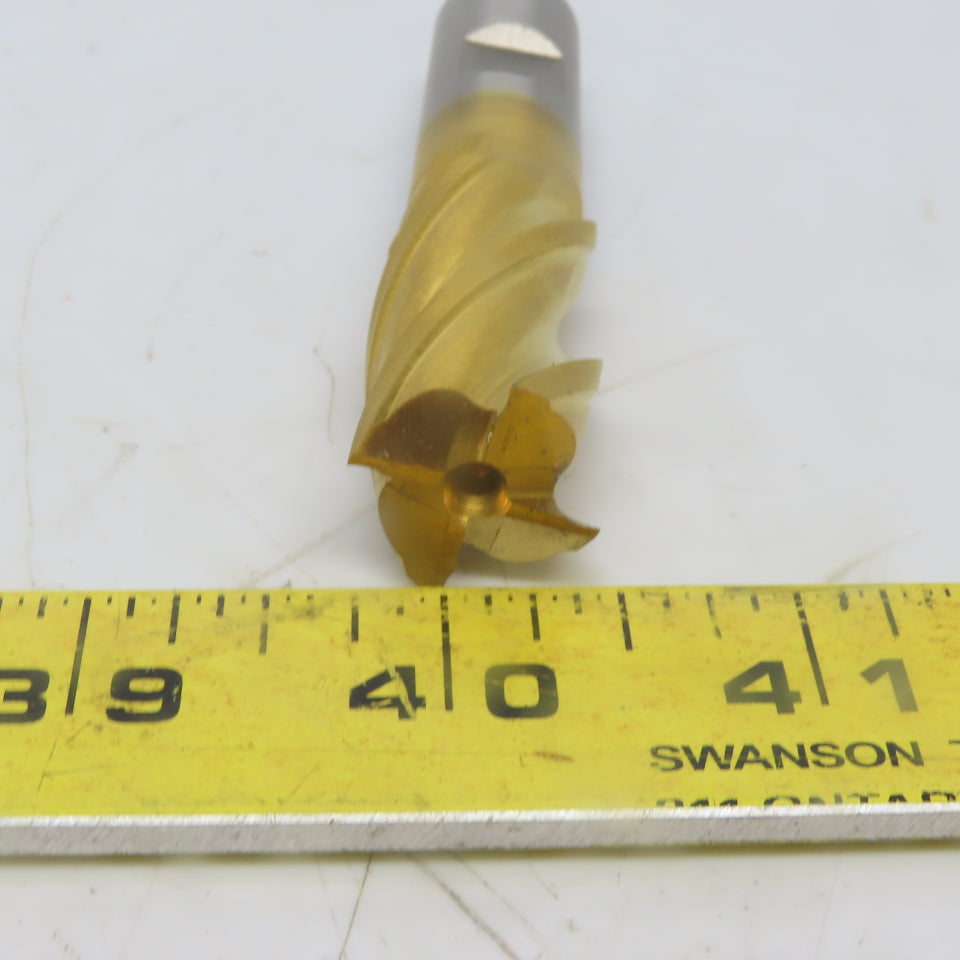 Cleveland C39463 Square End Mill: 3/4 Dia 1-5/8" LOC 4 Flutes High Speed Steel"