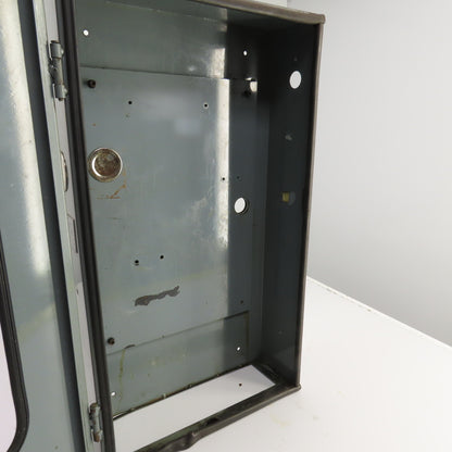 29" x 17" x 5-1/2" Steel Control Box Enclosure W/See-Through Front & Hinged Door