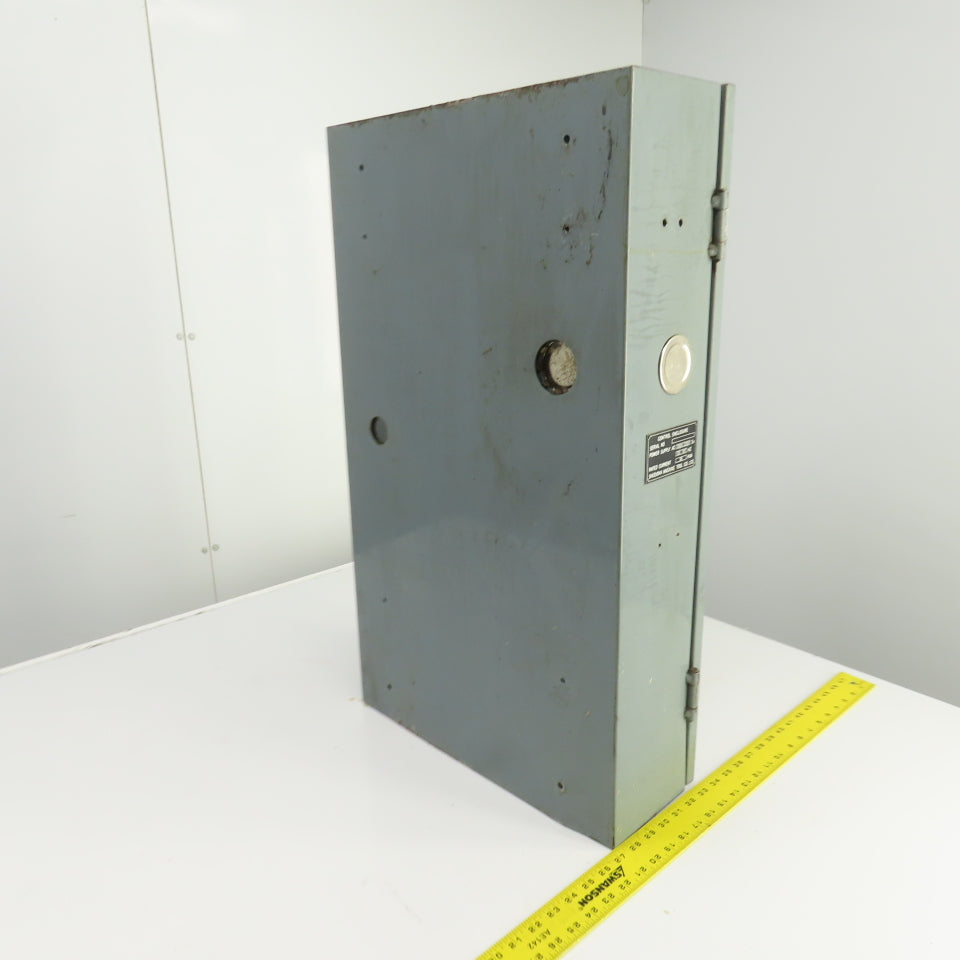29" x 17" x 5-1/2" Steel Control Box Enclosure W/See-Through Front & Hinged Door