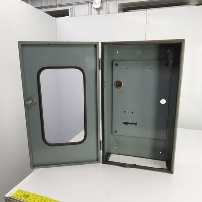 29" x 17" x 5-1/2" Steel Control Box Enclosure W/See-Through Front & Hinged Door