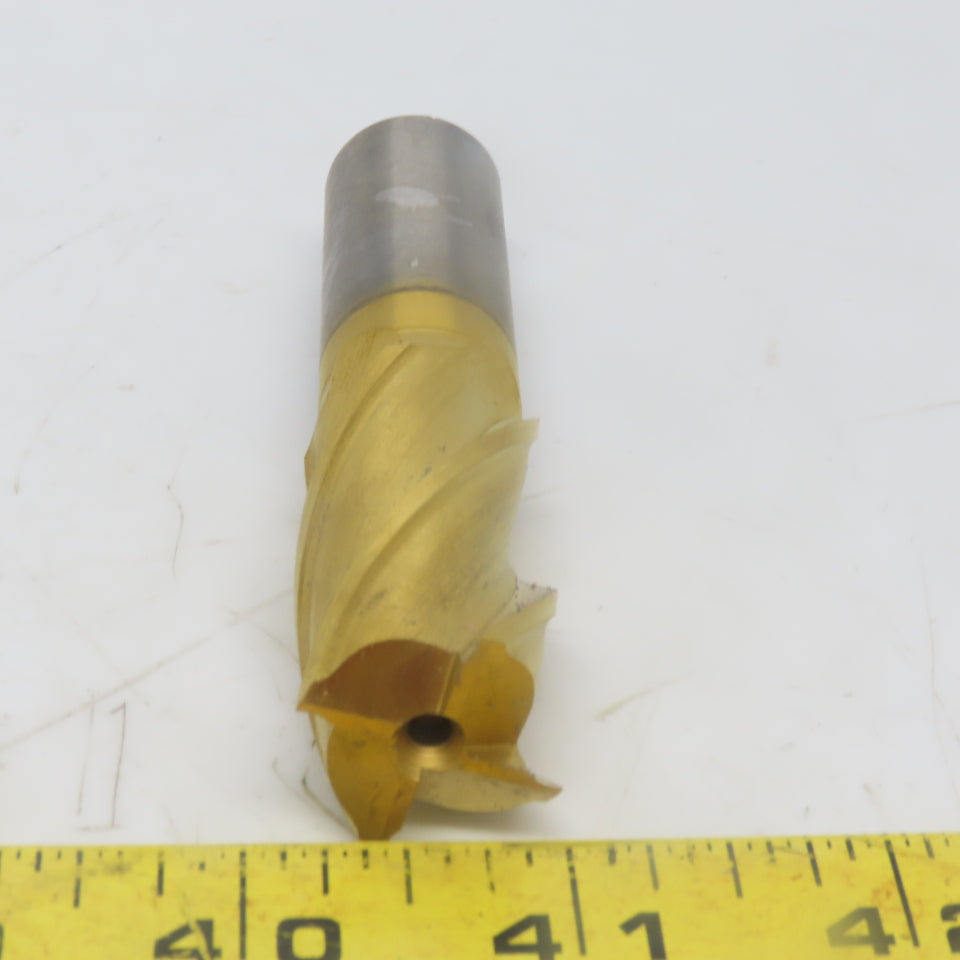 Cleveland C42254 Square End Mill 7/8 Dia 2" LOC 4 Flutes High Speed Steel TiN"