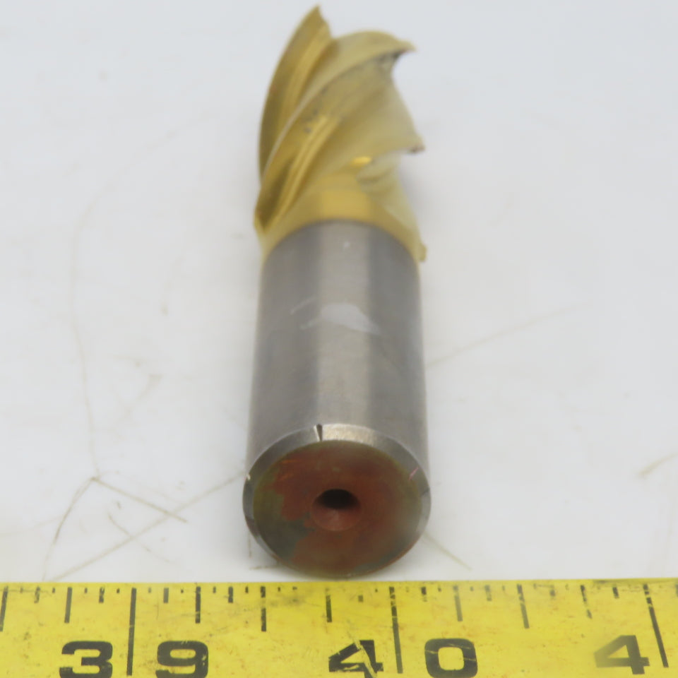 Cleveland C42254 Square End Mill 7/8 Dia 2" LOC 4 Flutes High Speed Steel TiN"
