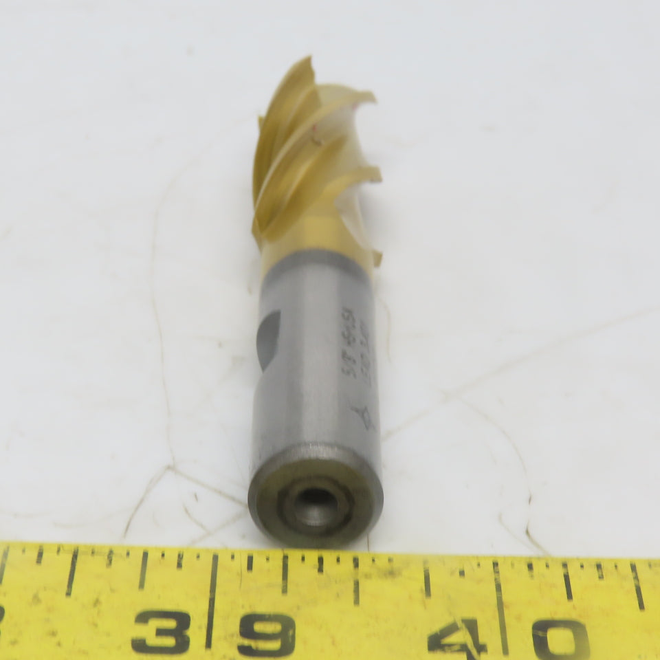 Cleveland C39456 Square End Mill 5/8 Dia 1-3/8" LOC 4 Flutes HSS TiN"