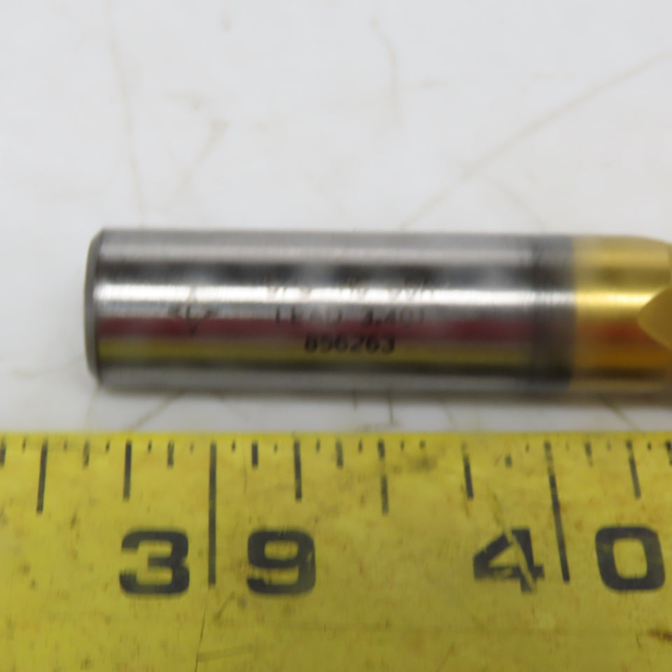 Cleveland C39456 Square End Mill 5/8 Dia 1-3/8" LOC 4 Flutes HSS TiN"